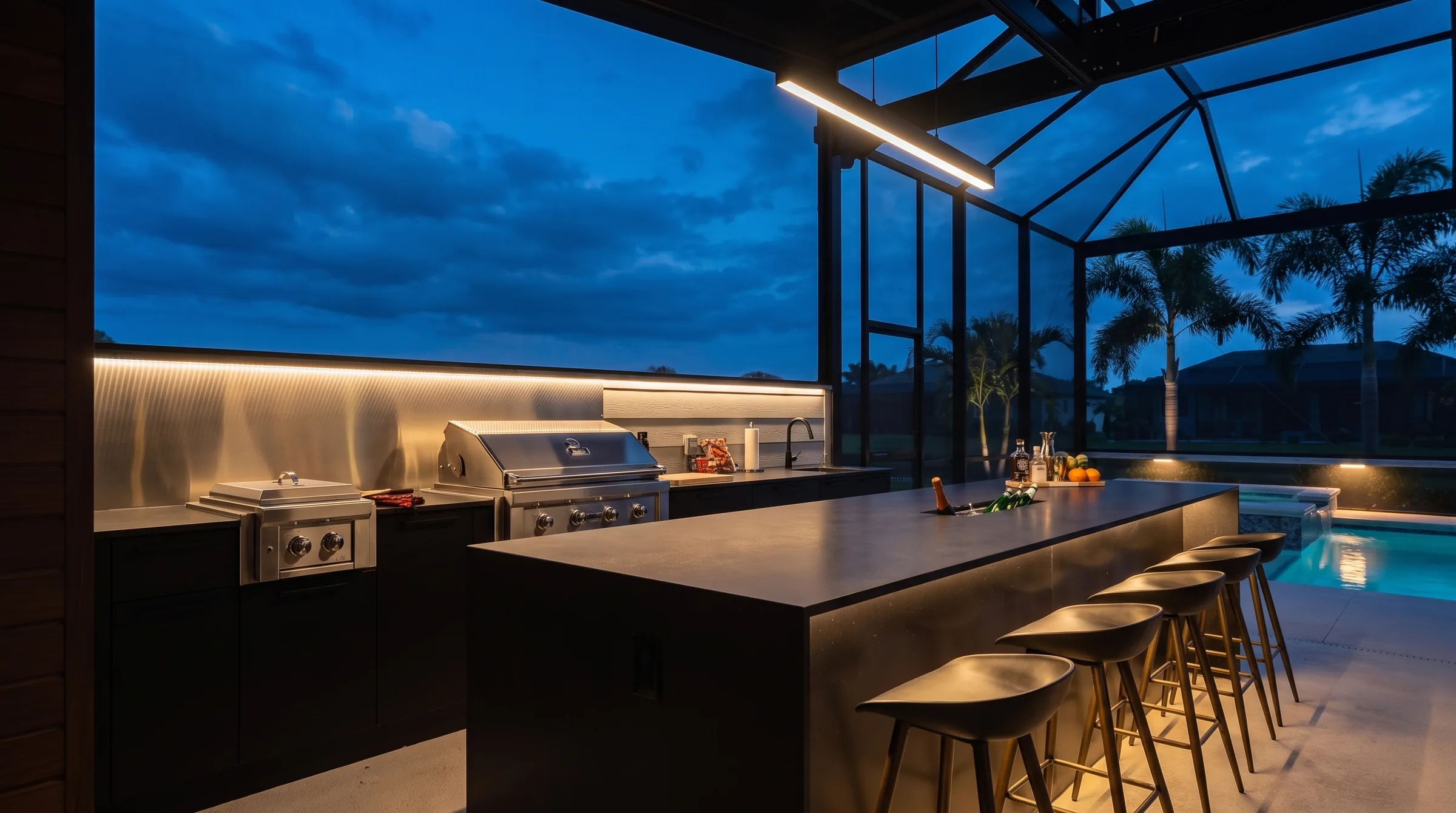 Rendering — inside the screen in Florida